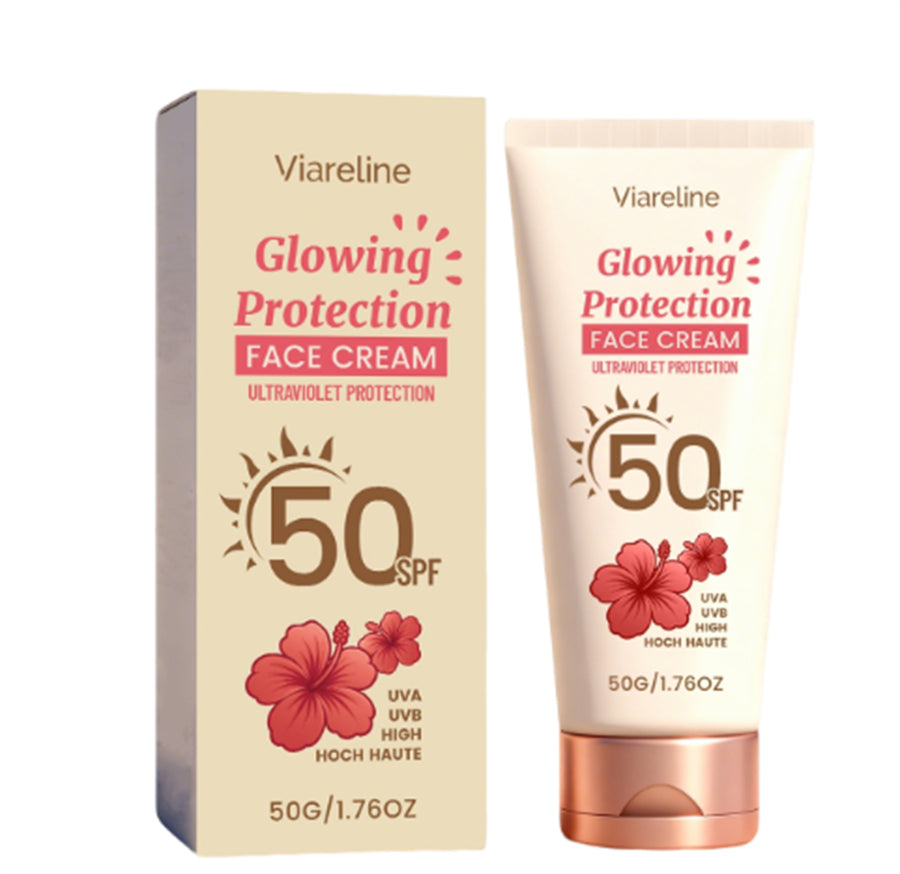 Crème Solaire Éclat Visage SPF 50 – Hydratante & Anti-UV | 50g