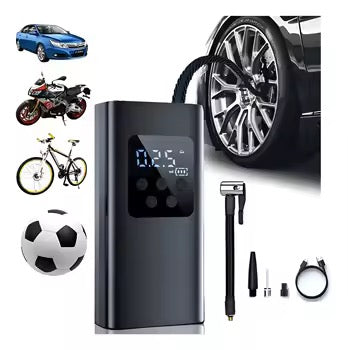 Gonfleur de Pneus Électrique Numérique Automatique
4500 mAh 19 mm Sans Fil 150 psi Compresseur pour
Voiture Vélo Ballons