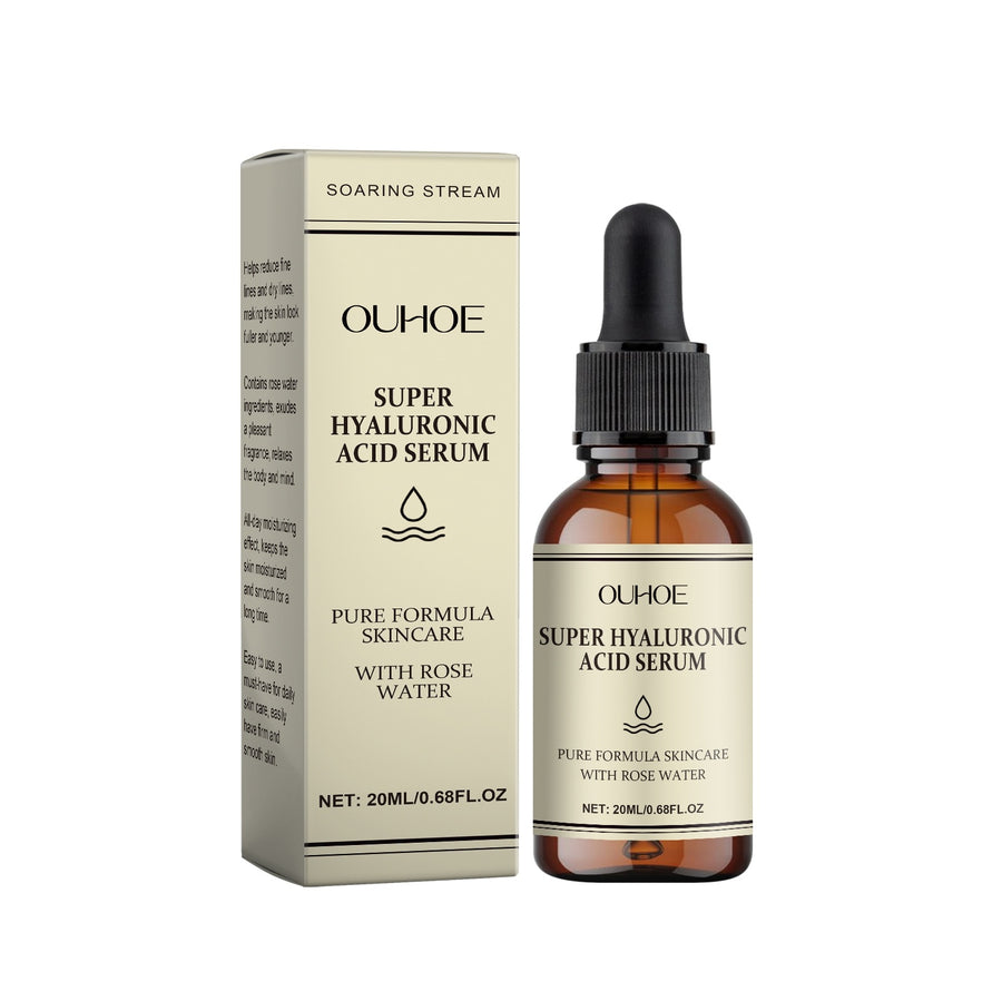 Sérum Super Acide Hyaluronique & Eau de Rose — Anti-Âge & Repulpant Intense