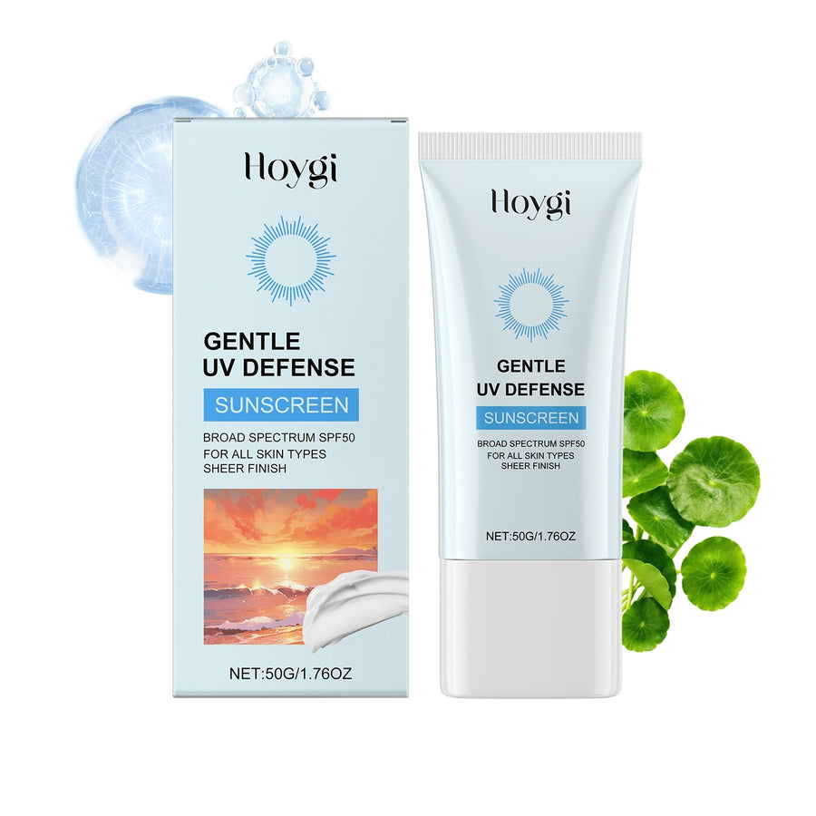 Crème Solaire Visage SPF 50 Douce – Tous Types de Peaux, Fini Transparent | 50g