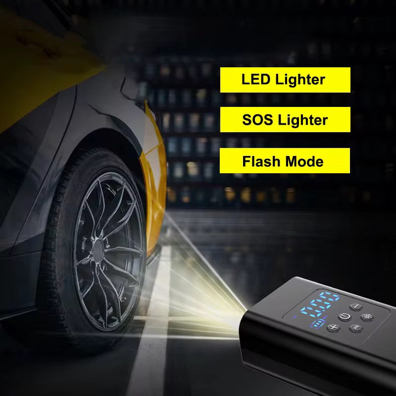 Gonfleur de Pneus Électrique Numérique Automatique
4500 mAh 19 mm Sans Fil 150 psi Compresseur pour
Voiture Vélo Ballons