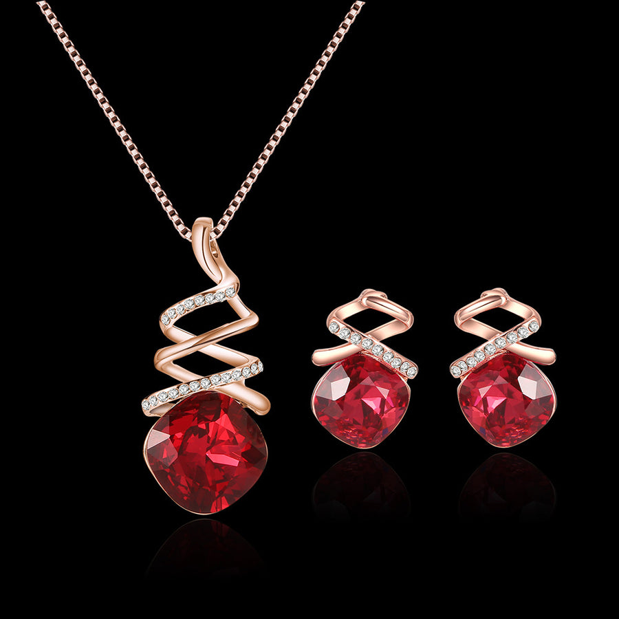Parure Bijoux Mariée – Collier & Boucles d'Oreilles Élégants